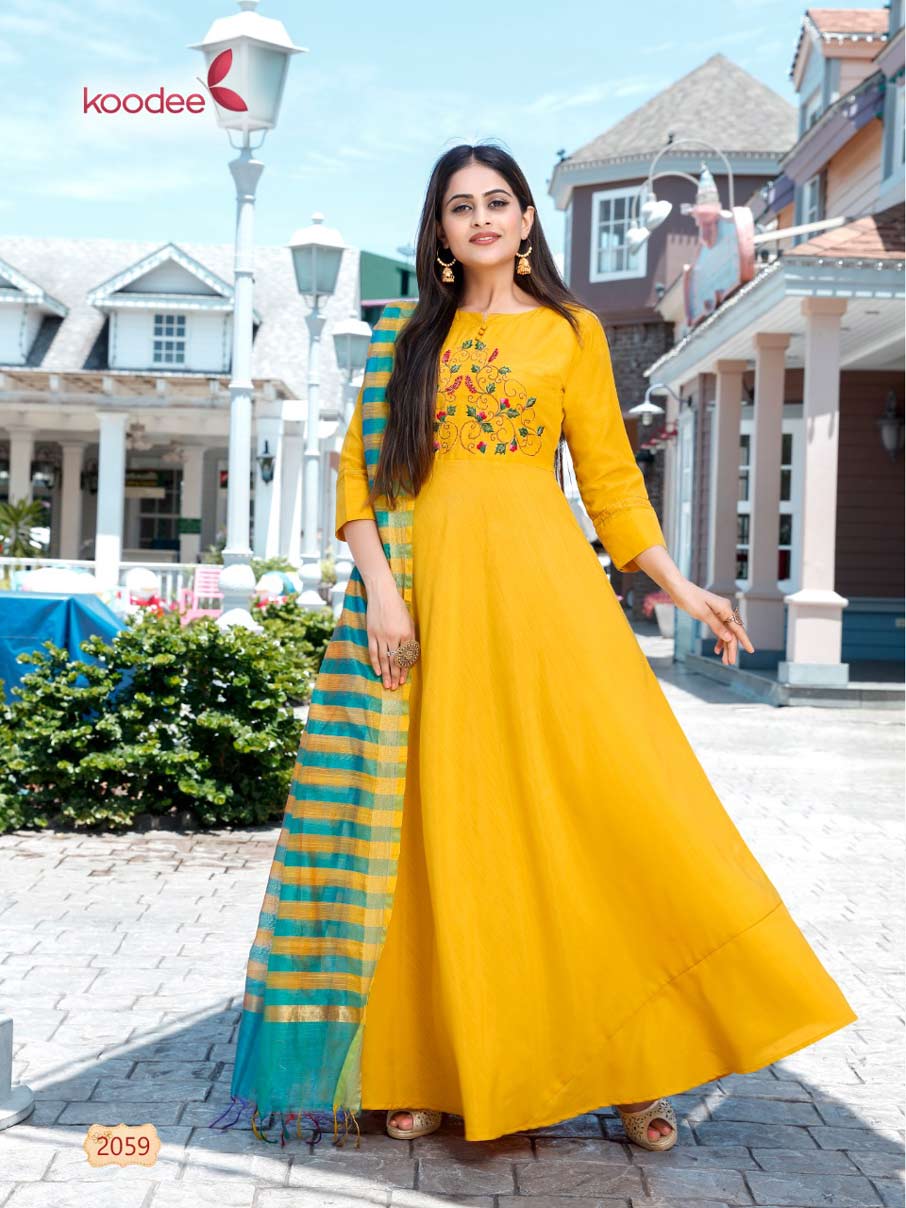Chunri Vol-2 Koodee Brand Poly Rayon Dupatta Kurta Chunri Vol-2 Koodee Brand Poly Rayon Dupatta Kurta